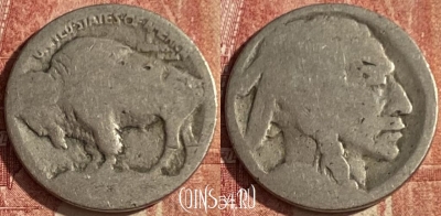 США 5 центов 1913-1938 года, KM# 134, 047p-091