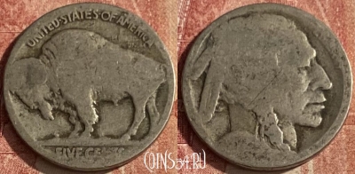 США 5 центов 1913-1938 года, KM# 134, 050p-157