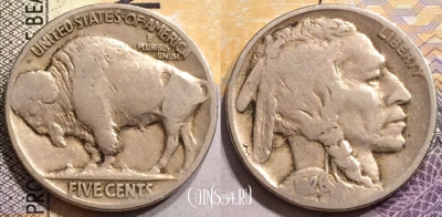 США 5 центов 1926 года, KM# 134, 152-019