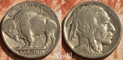США 5 центов 1926 года, KM# 134, 493р-073 ♛