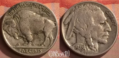 США 5 центов 1935 года, KM# 134, 247o-084