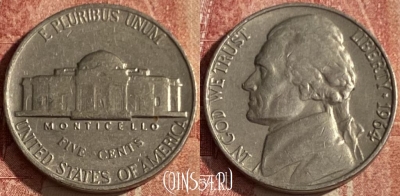 США 5 центов 1964 года, KM# A192, 050p-130