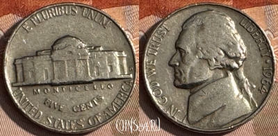 США 5 центов 1964 D, KM# A192, 142s-018
