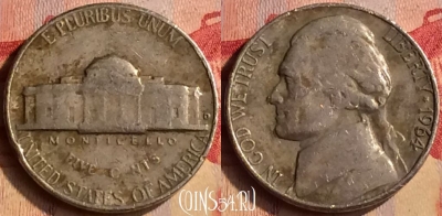 США 5 центов 1964 года D, KM# A192, 403-094