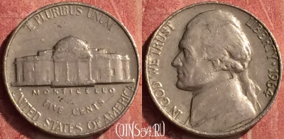 США 5 центов 1964 года, KM# A192, 410-085
