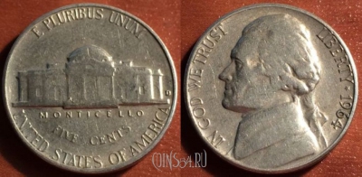США 5 центов 1964 года, KM# A192, 54-068