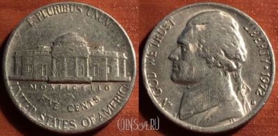 США 5 центов 1972 года, KM# A192, 54-070