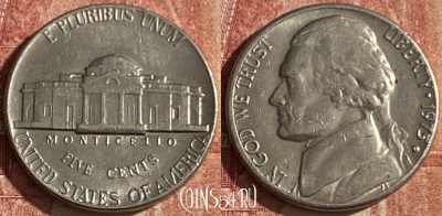 США 5 центов 1975 D, KM# A192, 048p-035