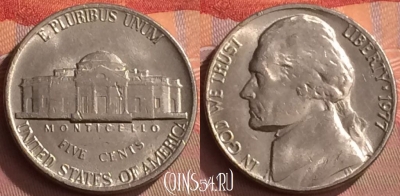 США 5 центов 1977 года, KM# A192, 245o-124