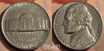 США 5 центов 1981 P, KM# A192, 171s-143