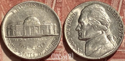 США 5 центов 1984 P, KM# A192, 417q-123