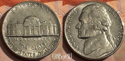 США 5 центов 1985 P, KM# A192, 158s-063