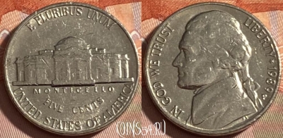 США 5 центов 1989 P, KM# A192, 489р-091