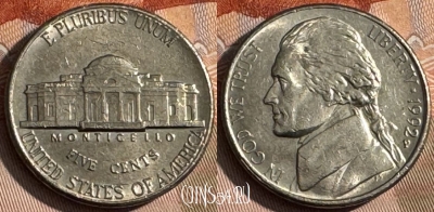 США 5 центов 1992 P, KM# A192, 147s-036
