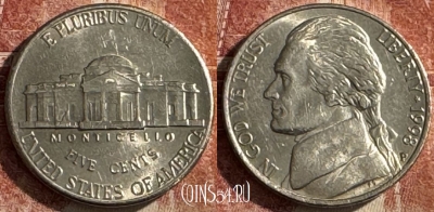 США 5 центов 1998 P, KM# A192, s442s-005