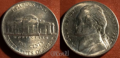 США 5 центов 1999 г., см. состояние, 54-094