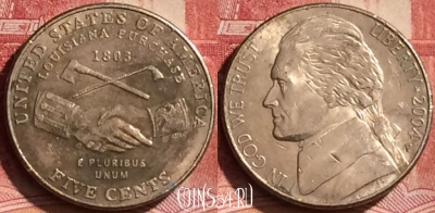 США 5 центов 2004 года P, KM# 360, 244l-056