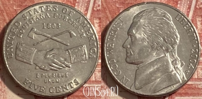 США 5 центов 2004 P, KM# 360, 482р-093
