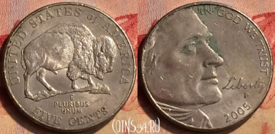 США 5 центов 2005 года P, Бизон, 405-079