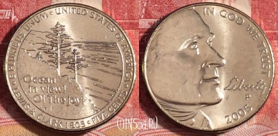 США 5 центов 2005 года P, KM# 369, UNC, 262-118