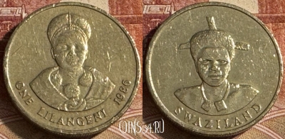 Свазиленд 1 лилангени 1986 года, KM# 44.1, 098t-036 ♛