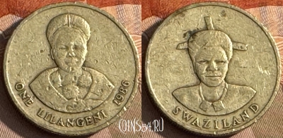 Свазиленд 1 лилангени 1986 года, KM# 44.1, s192t-123
