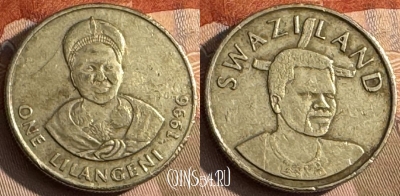 Свазиленд 1 лилангени 1996 года, KM# 45, s229t-081