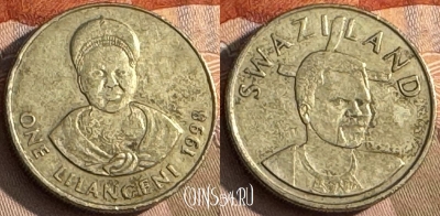 Свазиленд 1 лилангени 1998 года, KM# 45, s216t-104