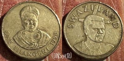 Свазиленд 1 лилангени 1998 года, KM# 45, s473s-047