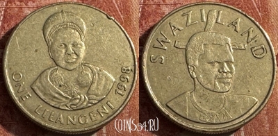 Свазиленд 1 лилангени 1998 года, KM# 45, s478s-007