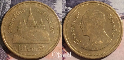 Таиланд 2 бата 2011 года (๒๕๕๔), Y# 445, a058-147