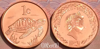 Токелау 1 цент 2017 года, UNC, 118l-076