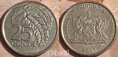 Тринидад и Тобаго 25 центов 2007 года, KM# 32, 179r-084