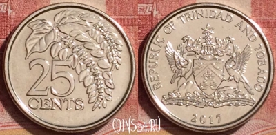 Тринидад и Тобаго 25 центов 2017 года, 171l-122