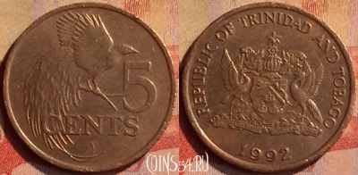 Тринидад и Тобаго 5 центов 1997 года, KM# 30, 311n-107