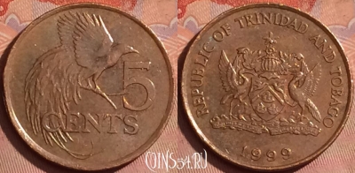 Тринидад и Тобаго 5 центов 1999 года, KM# 30, 238l-108