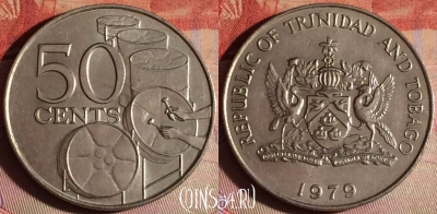 Тринидад и Тобаго 50 центов 1979 года, KM# 33, 338g-009