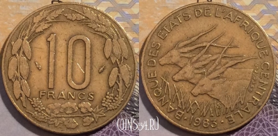 Центральная Африка (BEAC) 10 франков 1983 года, KM# 9,
