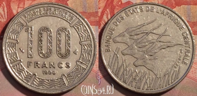 Центральная Африка 100 франков 1996 года, 259b-030