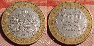 Центральная Африка 100 франков 2006 года, 155c-053