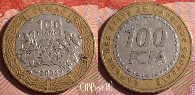 Центральная Африка 100 франков 2006 года, 333-082