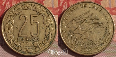 Центральная Африка 25 франков 2003 года, 078c-002