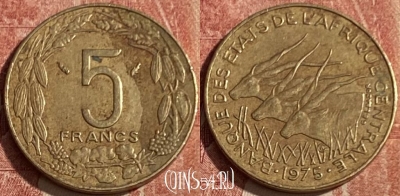 Центральная Африка 5 франков 1975 года, 191q-109