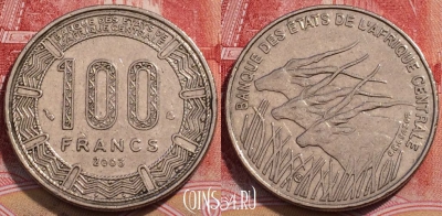 Центральная Африка 100 франков 2003 года, KM# 13