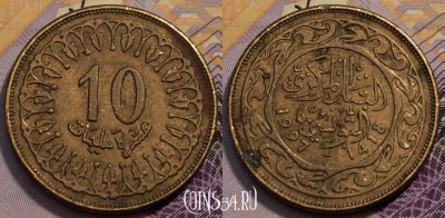 Тунис 10 миллимов 1997 года, KM# 306, 234-088