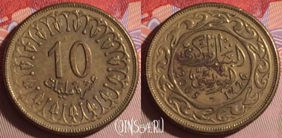 Тунис 10 миллимов 2005 года, KM# 306, 060j-089