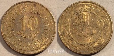 Тунис 10 миллимов 2009 года, 111-022