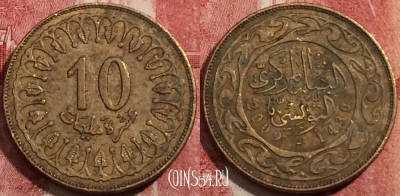 Тунис 10 миллимов 2009 года, KM# 306.1, 209-122