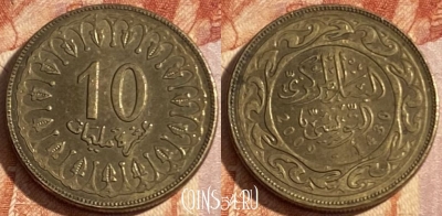 Тунис 10 миллимов 2009 года, KM# 306.1, 409r-090 ♛