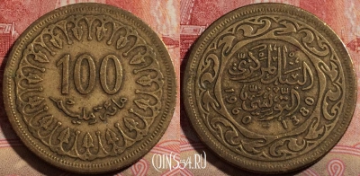 Тунис 100 миллимов 1960 года, KM# 309, 215-124